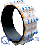 Роликовое опорно-направляющее кольцо для труб D=476-525мм, h=35 мм